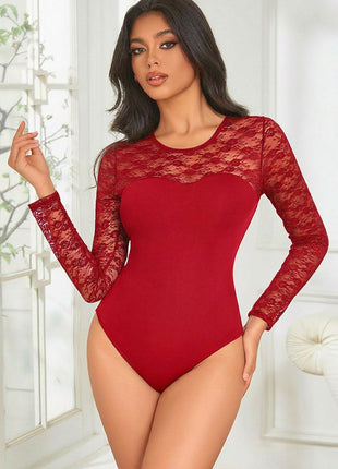 Lace Long Sleeve Bodysuit